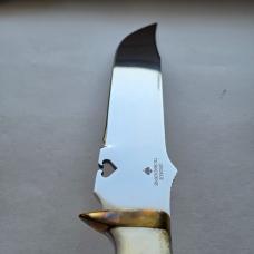 Custom George Tichbourne Handmade Riverboat Gambler Big Bowie Knife Stag Sheath