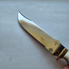 Custom George Tichbourne Handmade Riverboat Gambler Big Bowie Knife Stag Sheath