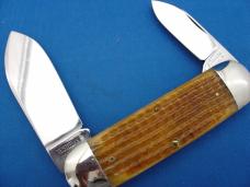 Case Classic 62050 Brown Corn Cob Handle Elephant Toenail 1 of 9 With Dueling Elephant EtchKnife