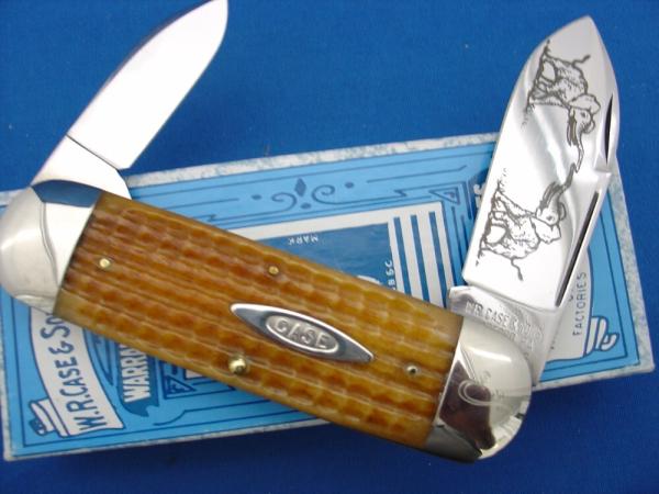 Case Classic 62050 Brown Corn Cob Handle Elephant Toenail 1 of 9 With Dueling Elephant EtchKnife Case Classic 62050 Brown Corn Cob Handle Elephant Toenail 1 of 9 With Dueling Elephant EtchKnife