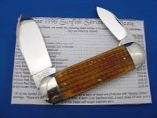 Case Classic 62050 Brown Corn Cob Handle Elephant Toenail 1 of 9 With Dueling Elephant EtchKnife
