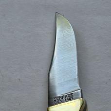 Vintage Schrade USA 140OT Old Timer Trail Boss Fixed Blade Knife w/ Sheath