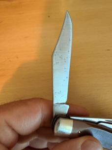 Schrade Old Timer USA 80T Pocket Knife 3 Blade Stockman Brown Delrin Great Snap
