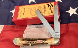 Robeson Pocket Eze by Queen Medium Trapper w Great Stag Handles -NOS in orig box