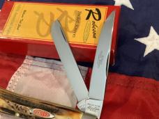 Robeson Pocket Eze (by Queen) Medium Trapper w/ Great Stag Handles -NOS in orig box