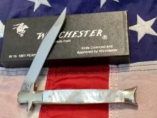 1991 Winchester Folder Knife (Mdl# 1901 P) w/ Great Mother of Pearl Handles