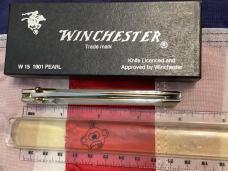 1991 Winchester Folder Knife (Mdl# 1901 P) w/ Great Mother of Pearl Handles
