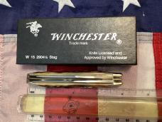 1988 Winchester Trapper Knife (Mdl# 2904 1/2 S) w/ Super Stag Handles -NOS in Orig box