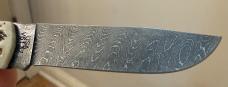Case XX USA 2023 Vintage Bone Damascus 77461 Sod Buster Jr Pocket Knife