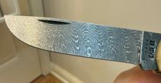 Case XX USA 2023 Vintage Bone Damascus 77461 Sod Buster Jr Pocket Knife