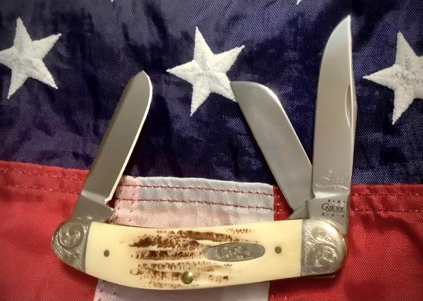 Case xx 2001 Sowbelly Stockman (Mdl# VTB6339 SS) w/ Vintage Bone Handles + Scrolled Bolsters -NOS Case xx 2001 Sowbelly Stockman (Mdl# VTB6339 SS) w/ Vintage Bone Handles + Scrolled Bolsters -NOS