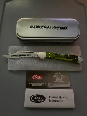 Case Happy Halloween knife Mini copper lock