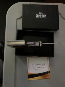 AGA CAMPOLIN “Gun” knife Switchblade NIB 
