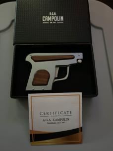 AGA CAMPOLIN “Gun” knife Switchblade NIB 