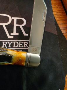 Rough Ryder Reserve Grandaddy Folder D2 Brown Jigged Bone RRR024CB