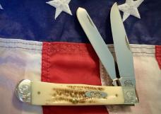 Case xx 2001 Trapper (Mdl# V6254 SS) w/ Vintage Bone Handles + Scrolled Bolsters -NOS