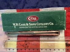 Case xx 2001 Big ole Grand Daddy Barlow (Mdl# 6143) w WOWZER Cranberry Bone Handles +Silver Script