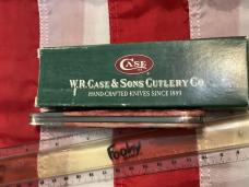 Case xx 2001 Big ole Grand Daddy Barlow (Mdl# 6143) w WOWZER Cranberry Bone Handles +Silver Script