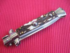 NEW ARMANDO BELTRAME 8" STAG Bayonet Blade ITALIAN STILETTO Knife