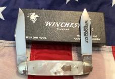 1991 Winchester Moose Knife (Mdl# 2991 P) w/ Super Fiery Mother of Pearl Handles -NOS n orig box