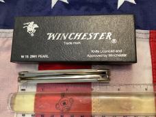 1991 Winchester Moose Knife (Mdl# 2991 P) w/ Super Fiery Mother of Pearl Handles -NOS n orig box