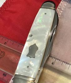 1991 Winchester Moose Knife (Mdl# 2991 P) w/ Super Fiery Mother of Pearl Handles -NOS n orig box
