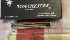 1991 Winchester GunStock Knife (Mdl# 2978 S) w/ Great Stag Handles -NOS in Orig box