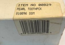 New In Original Box  1997 Mother of Pearl Toothpick     