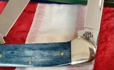 Case xx 2011 Canoe (Mdl# 62131 SS) w/ Beautiful Blue Bone Handles +White case xx -NOS