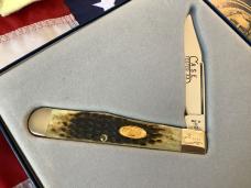 Case xx Cheetah Set (Mdl# 6111 1/2 SS) w/ Red & Green Bone Handles -NOS in Orig box