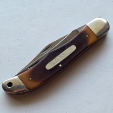Vintage Schrade USA 25OT Old Timer Folding Hunter Knife 2-Blade w/ Leather Sheath