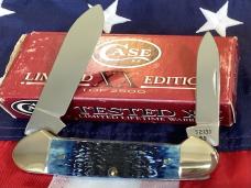 Case xx 1998 Canoe w/ Great Blue Bone Handles (mdl# 62131 SS) with Limited Edition Blade Etch -NOS