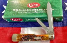 Case xx 2000 Gunstock (6215 SS) w/ Autum Peachseed Bone Handles -NOS orig box