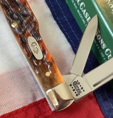 Case xx 2000 Gunstock (6215 SS) w/ Autum Peachseed Bone Handles -NOS orig box