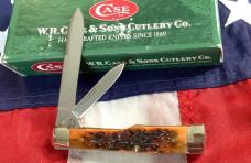 Case xx 2000 Gunstock (6215 SS) w/ Autum Peachseed Bone Handles -NOS orig box