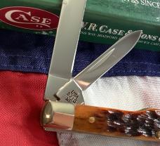 Case xx 2000 Gunstock (6215 SS) w/ Autum Peachseed Bone Handles -NOS orig box