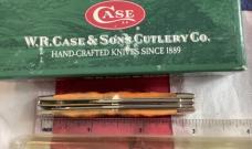 Case xx 2000 Gunstock (6215 SS) w/ Autum Peachseed Bone Handles -NOS orig box