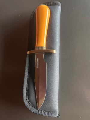 Randall Vintage Yellow Micarta Fixed Blade