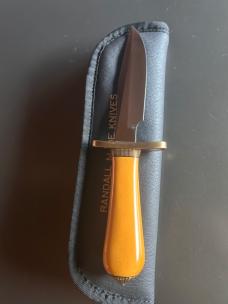 Randall Vintage Yellow Micarta Fixed Blade
