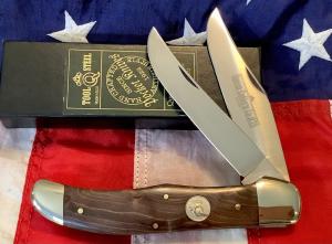 Queen Cutlery 2 Blade Folding Hunter 39 BEM w Birdseye Maple Handles -NOS in orig box