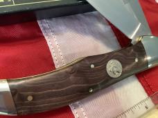 Queen Cutlery 2 Blade Folding Hunter (#39 BEM) w/ Birdseye Maple Handles -NOS in orig box