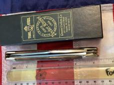 Queen Cutlery 2 Blade Folding Hunter (#39 BEM) w/ Birdseye Maple Handles -NOS in orig box