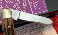 1 of 65, Queen *Dan Burke* 2007 Stockman (MDL# Burke 26) w/ Sweet Brown Winter Bottom Bone Handles