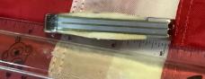 Case xx 2001 Tiny Hunter (Mdl# THV62165 SS) w/ Vintage Bone Handles + Scrolled Bolsters -NOS