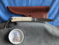P74525 Northfield UN-X-LD Ivory Linen Micarta - NIT.  Mint