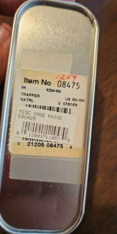 2009 Case Zorro Trapper Natural Bone 6254