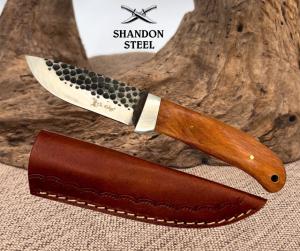 Elk Ridge ER-268 Fixed Blade Knife 8in Stainless Steel Wood Handle Sheath C20