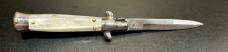 New "Dolphins" 7" Picklock Stiletto, White Pearlex, Maniago Italy