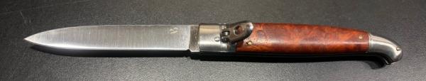 Vintage AB Bird Beak Leverlock, Burlwood Scales