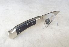 Buck 112 Ranger Knife - Ebony Scales Nickel Silver Bolsters S30V Drop Point Blade - New